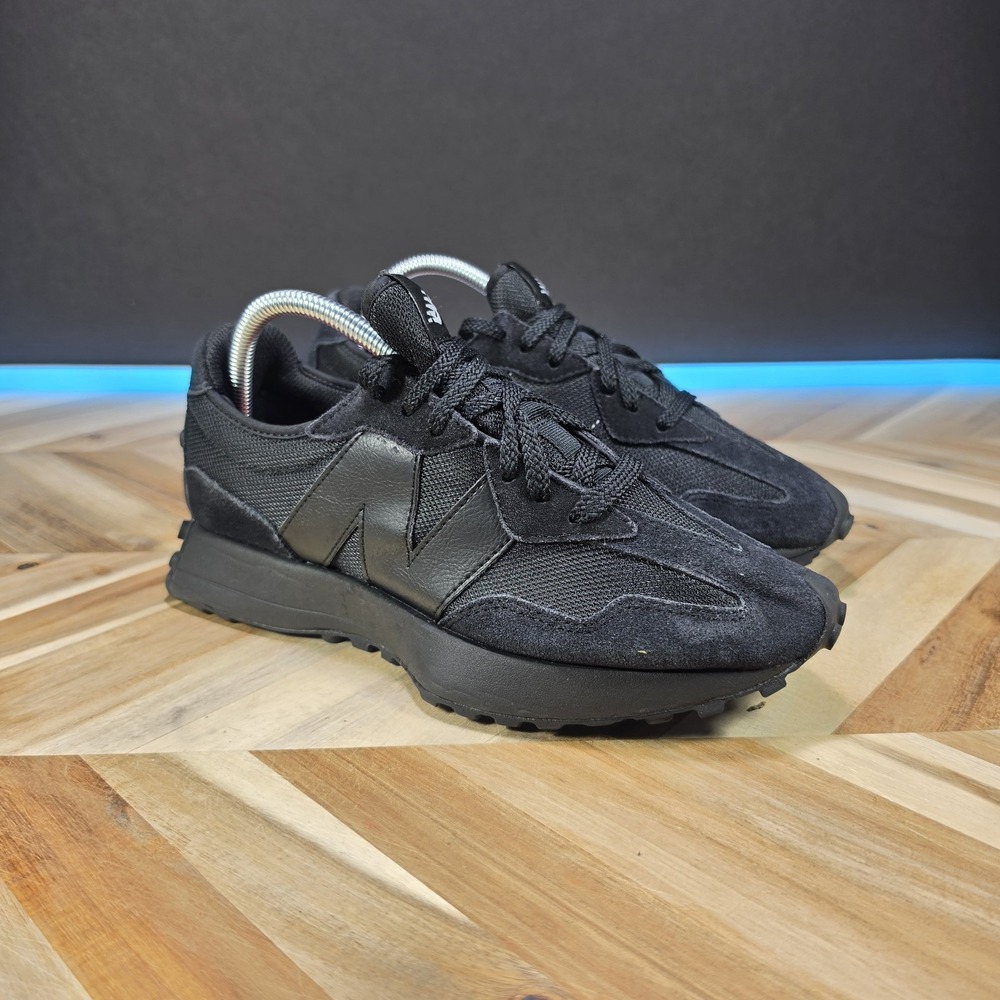 New Balance 327 Men's 7.5 Black Suede Mesh Retro Casual Sneakers MS327CTB Shoes